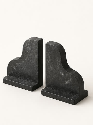 Sculpted Bookend Pair by SimpliDwell
