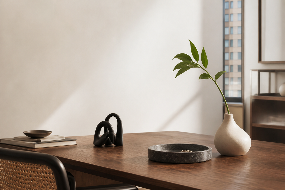 SimpliDwell desktop decor workspace